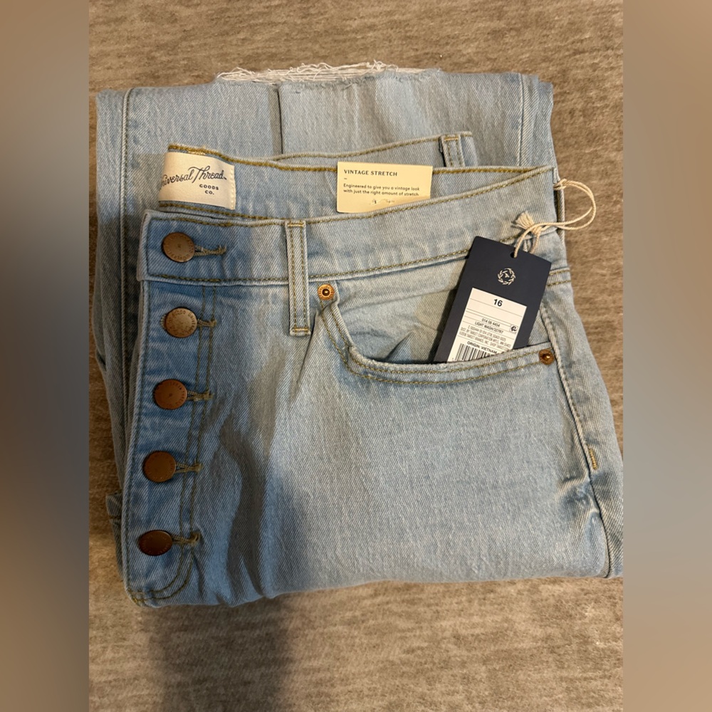 UNIVERSAL THREAD— VINTAGE STRAIGHT LEGGINGS JEANS size16